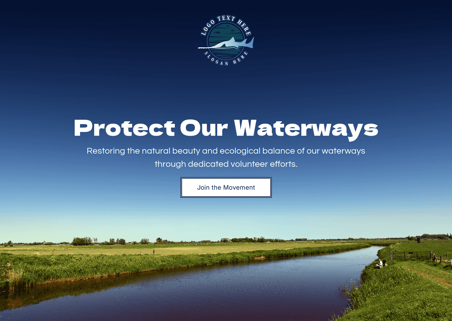 River Waterway Cleaning Website Preview