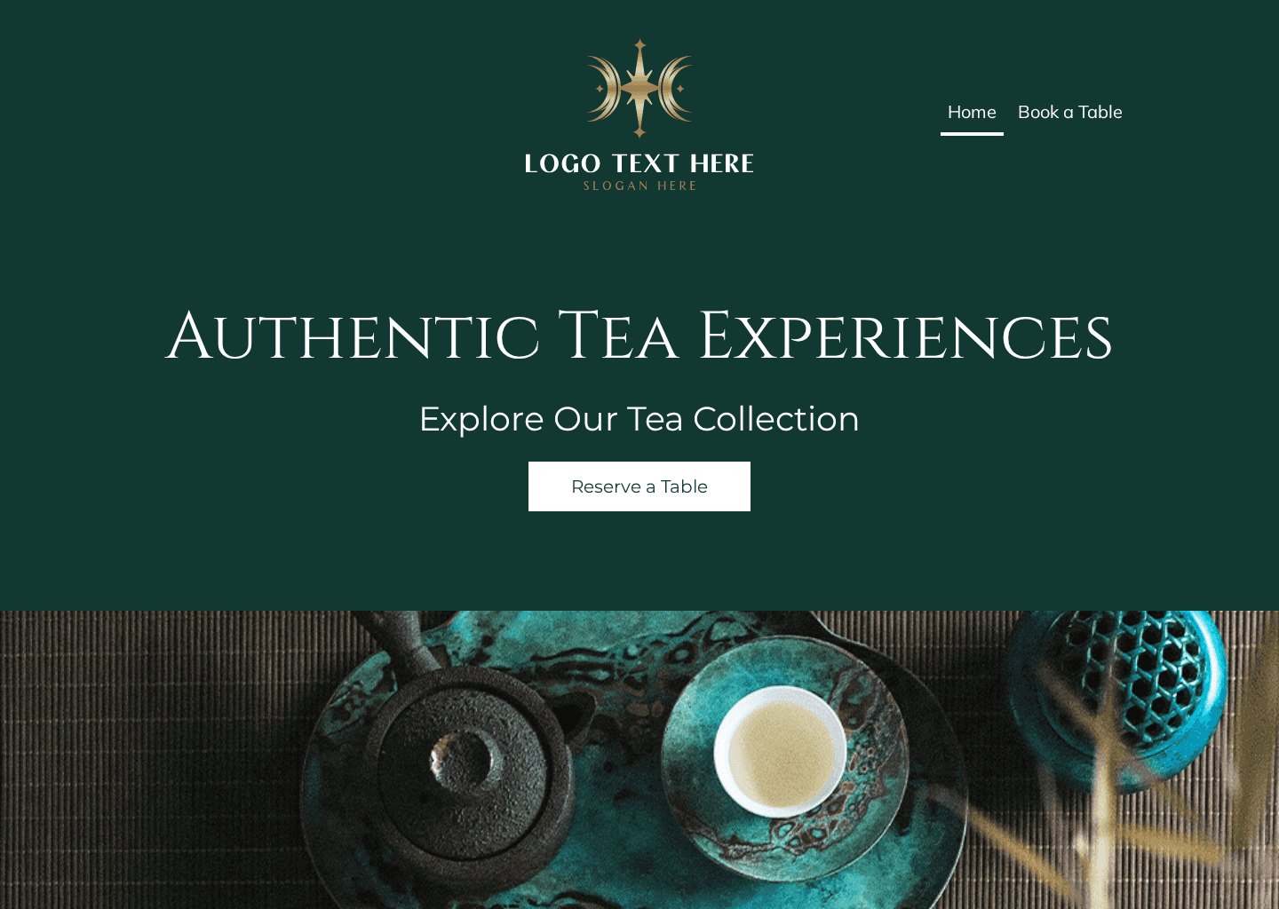 Traditional Tea House Website Preview