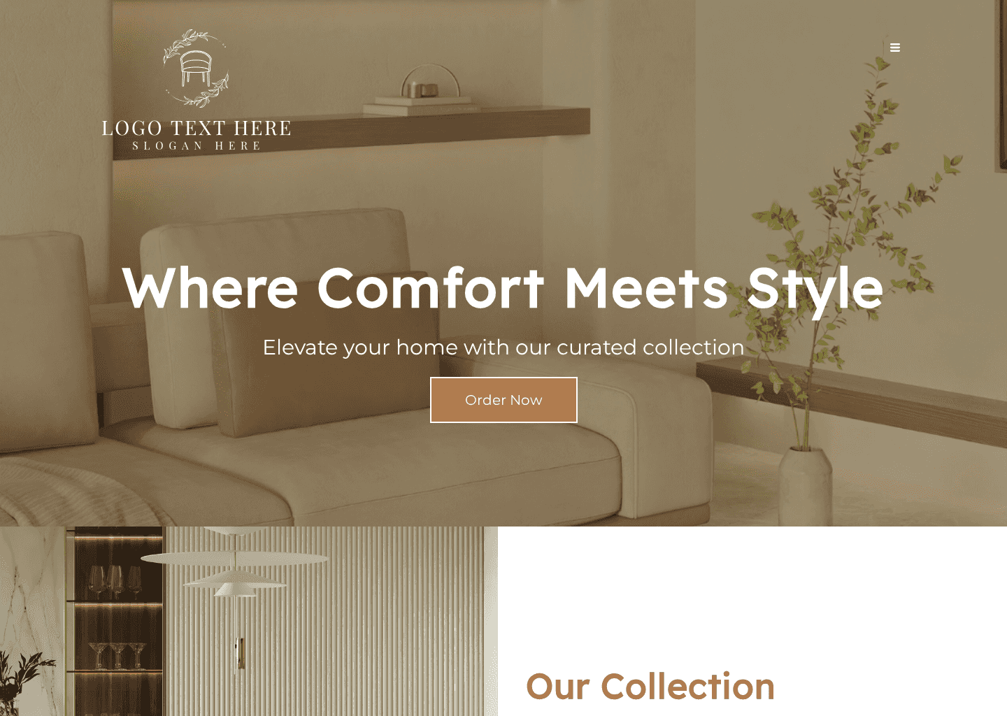 Home Goods Store Website Preview