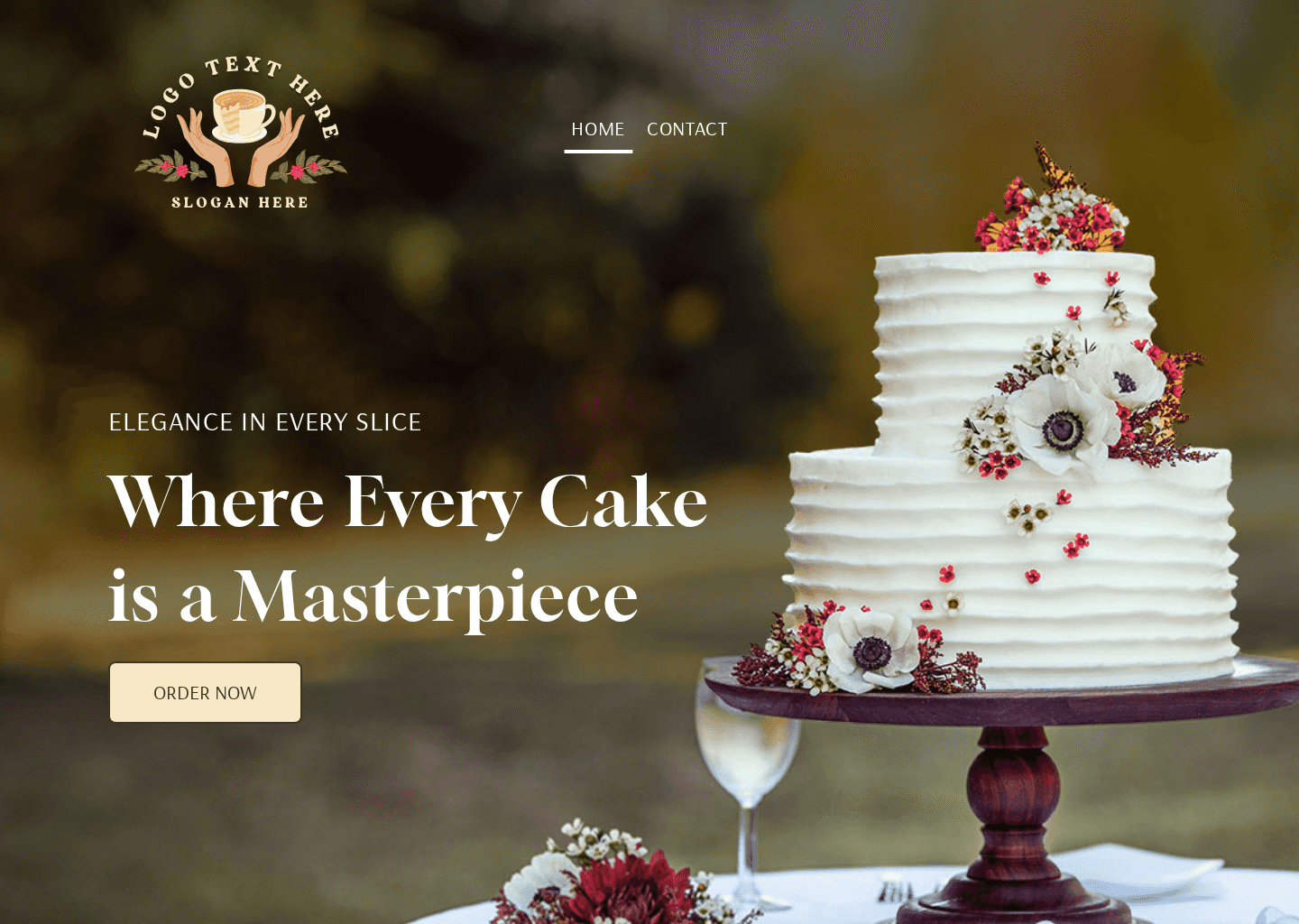 Wedding Cake Shop Website Preview