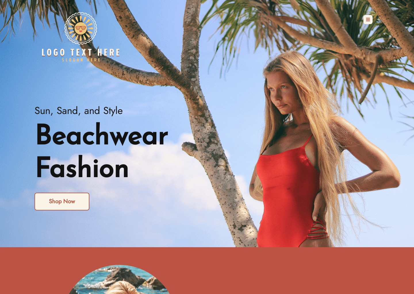 Beachwear Boutique Website Preview