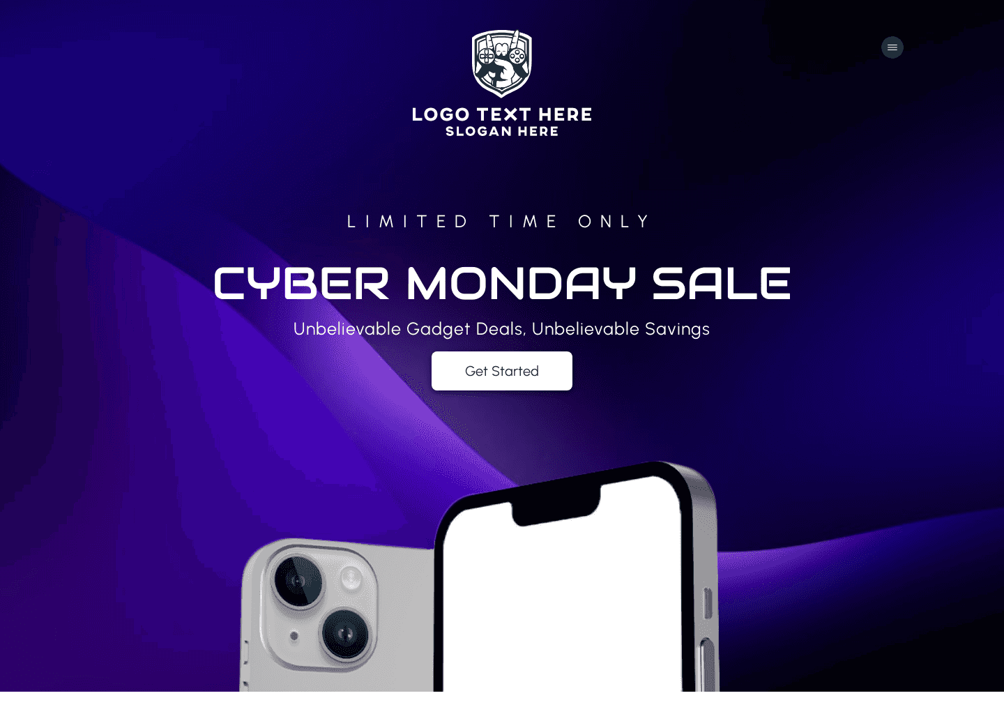 Cyber Monday Sale Website Preview