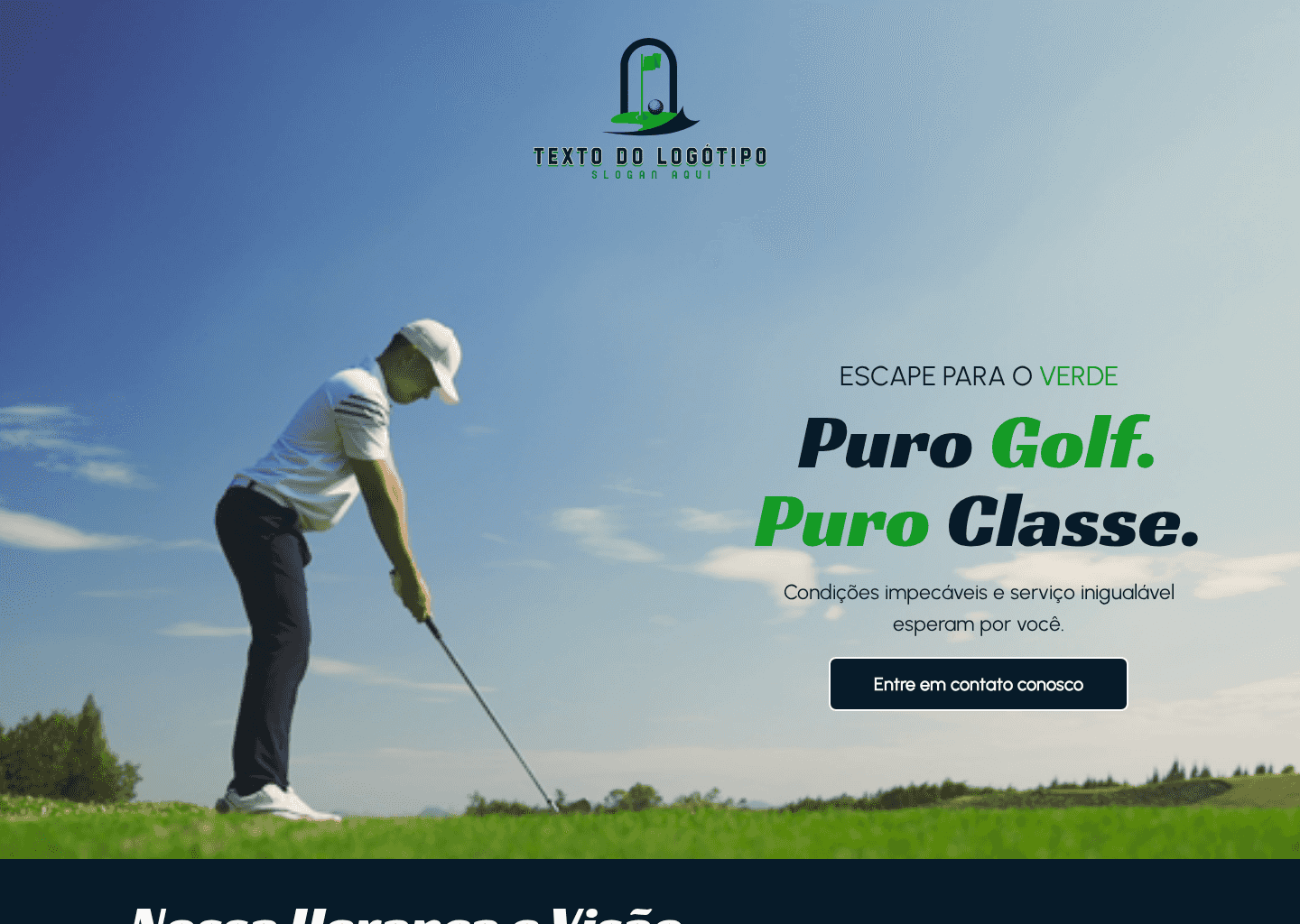 Clube de Golfe do Atleta Website Preview