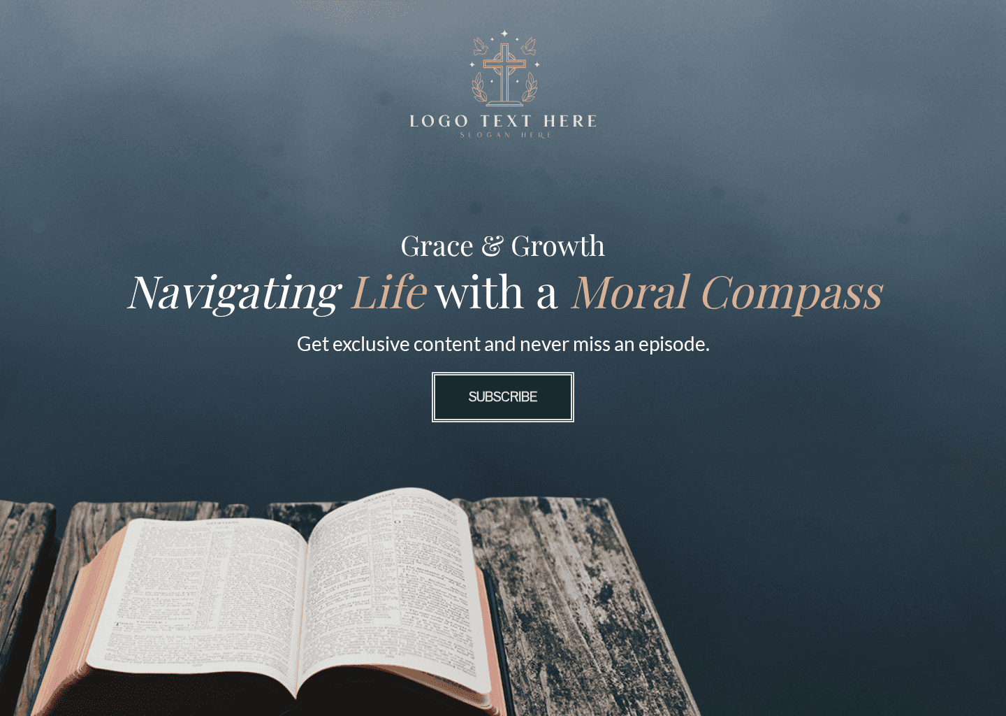 Religious Podcast Mailing Website Preview