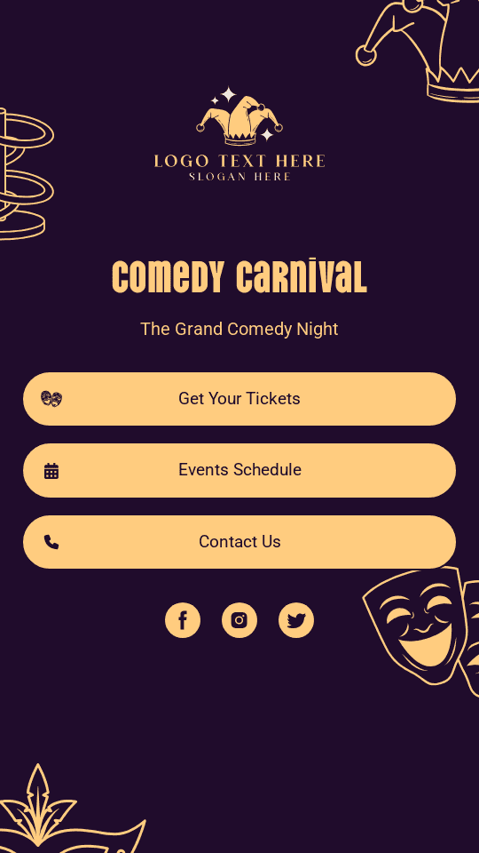 Comedy Night Show Link in Bio Preview
