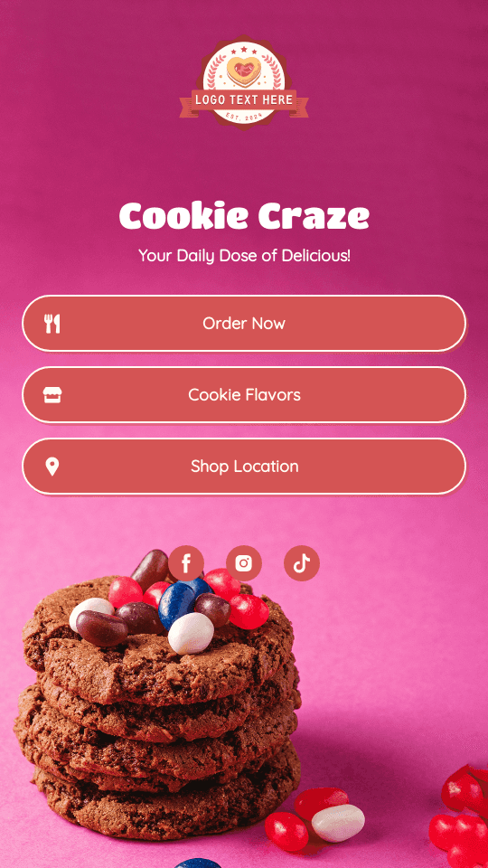Sweet Cookie Bakery Link in Bio Preview