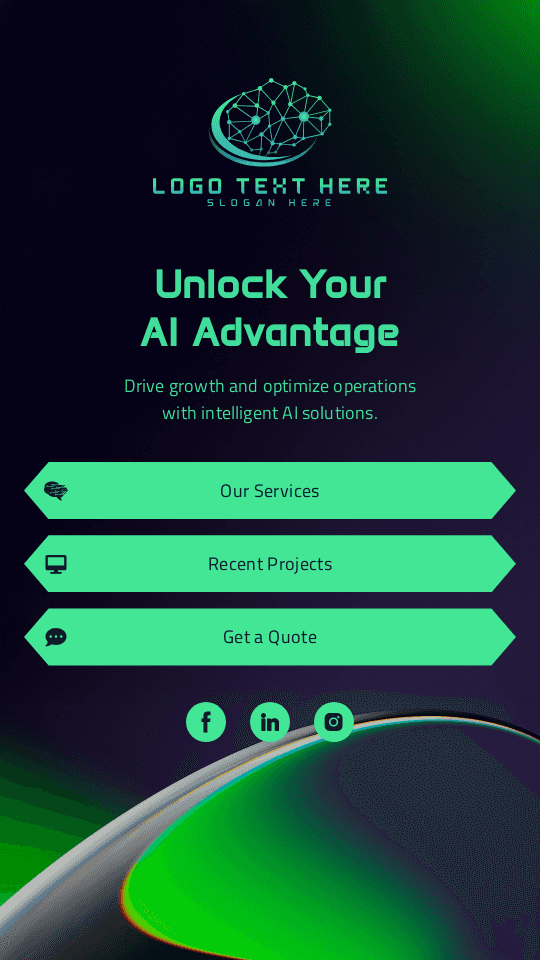 Artificial Intelligence Solutions Link in Bio Preview