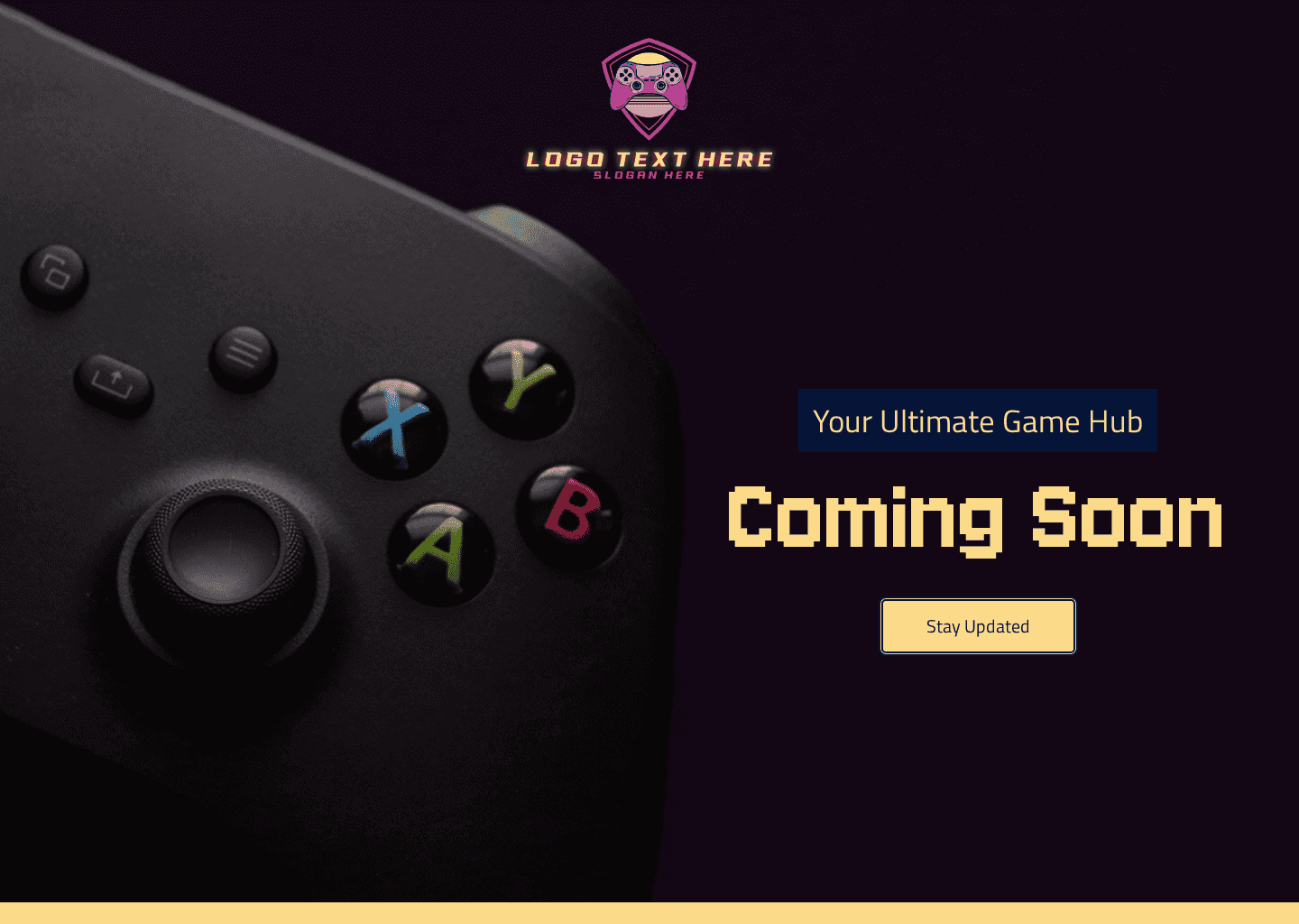 Video Game Hub Website Preview