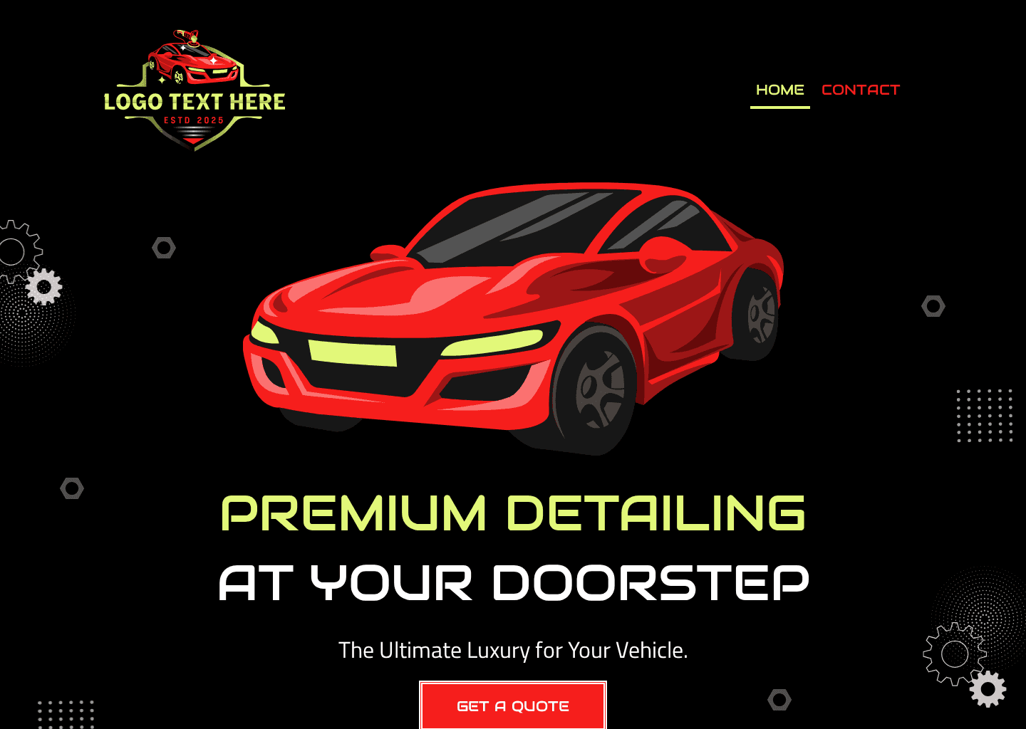 Express Vehicle Detailing Website Preview