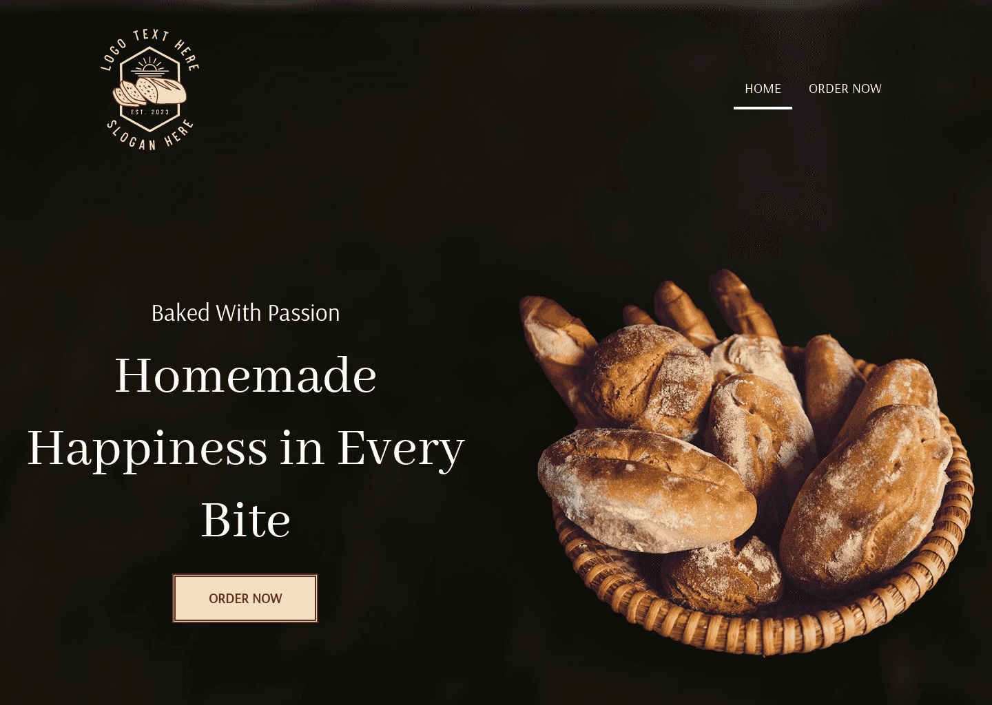 Homemade Artisan Bread Website Preview