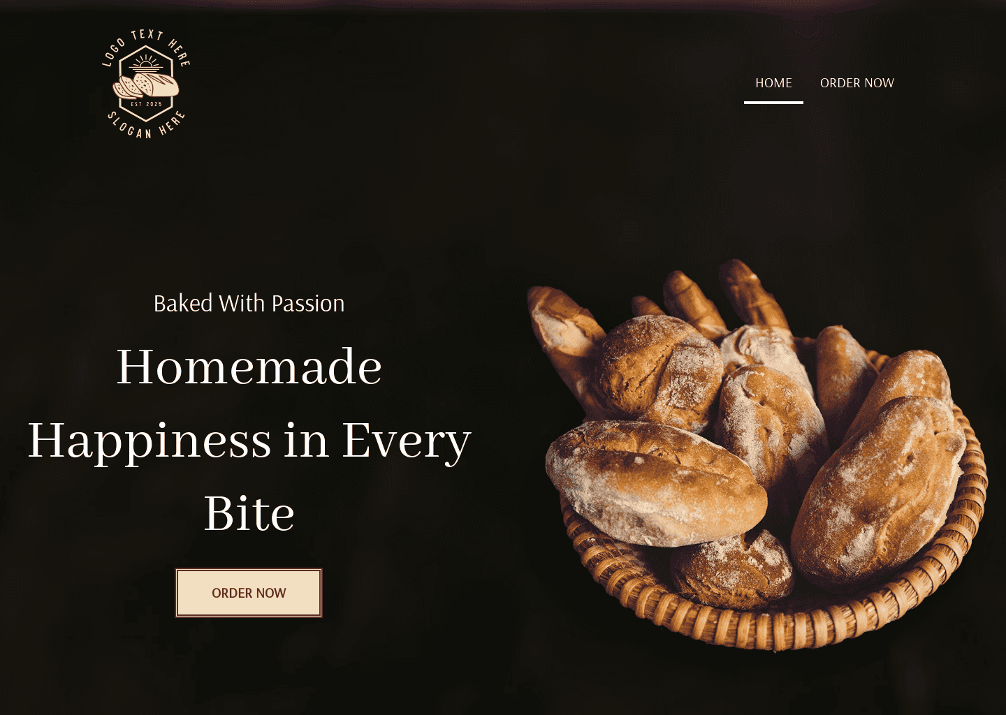 Homemade Artisan Bread Website Preview