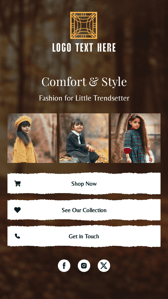 Children Clothing Line Link in Bio Preview