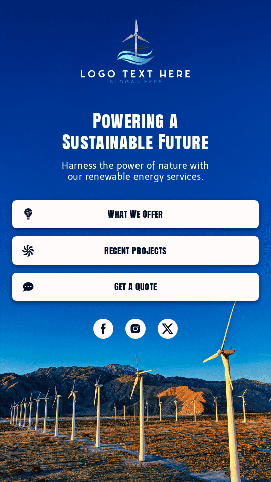 Energy Wind Turbine Website