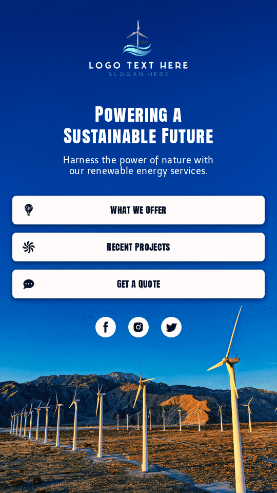 Energy Wind Turbine Link in Bio Preview