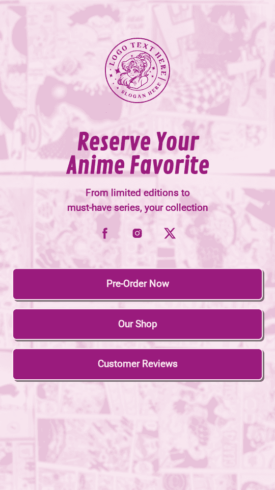 Anime Manga Store Link in Bio Preview