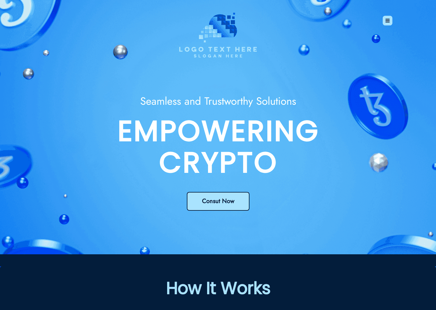 Crypto Trading Service website design