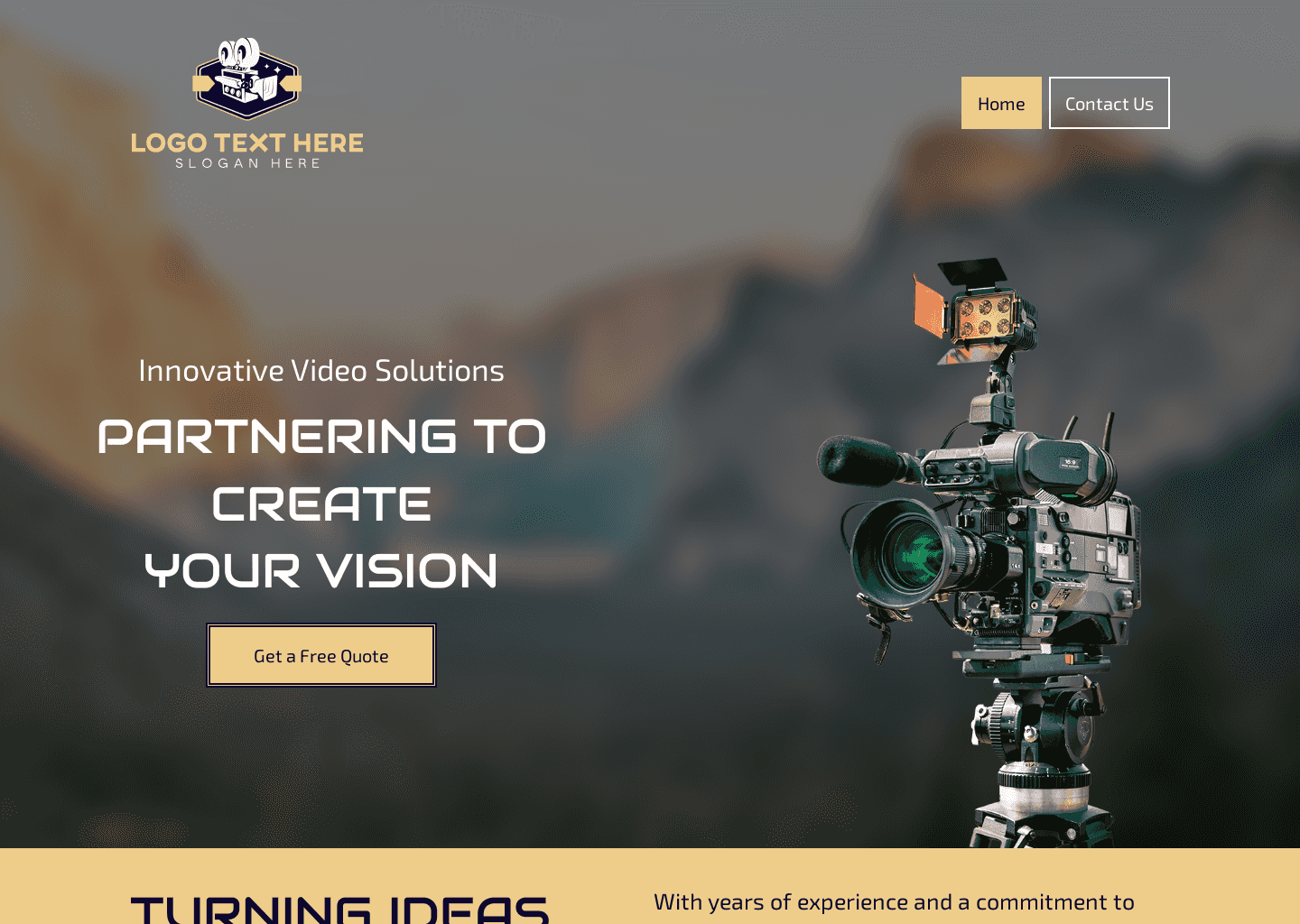 Video Production House Website Preview