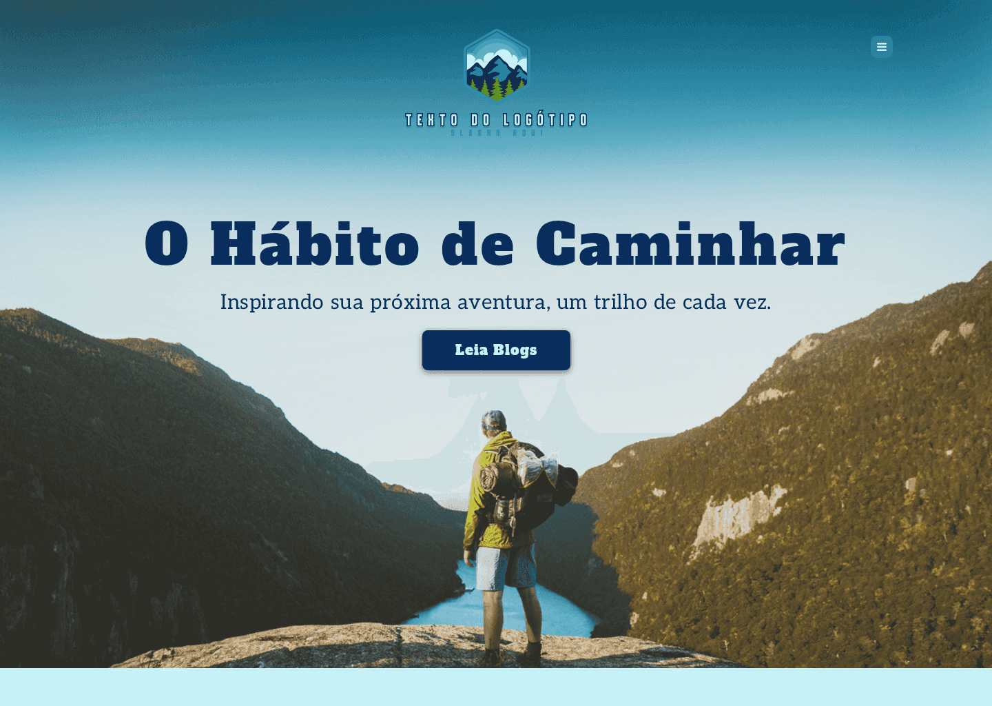 Blog de Viagem de Caminhada Website Preview