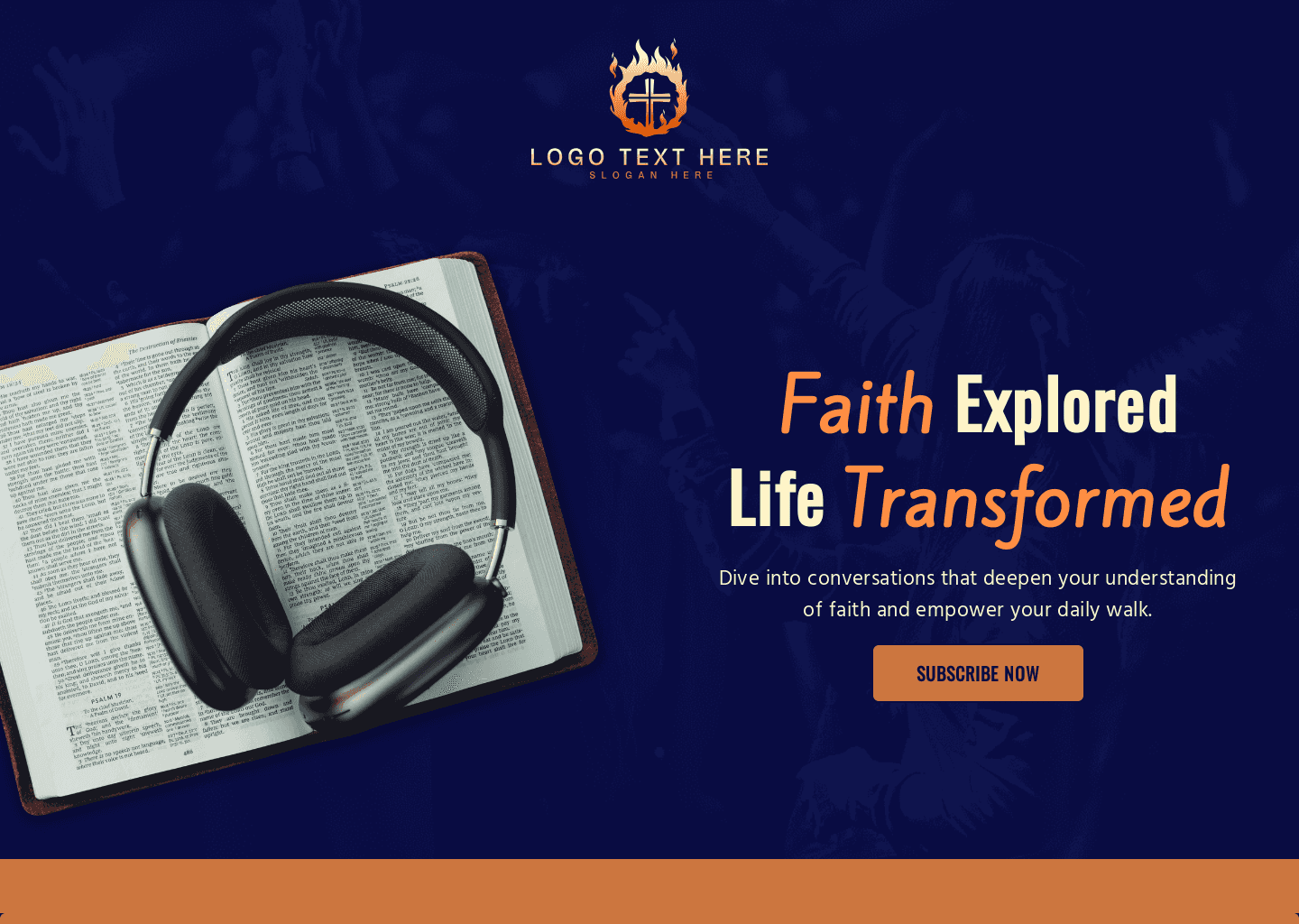 Faith Podcast Subscription Website Preview