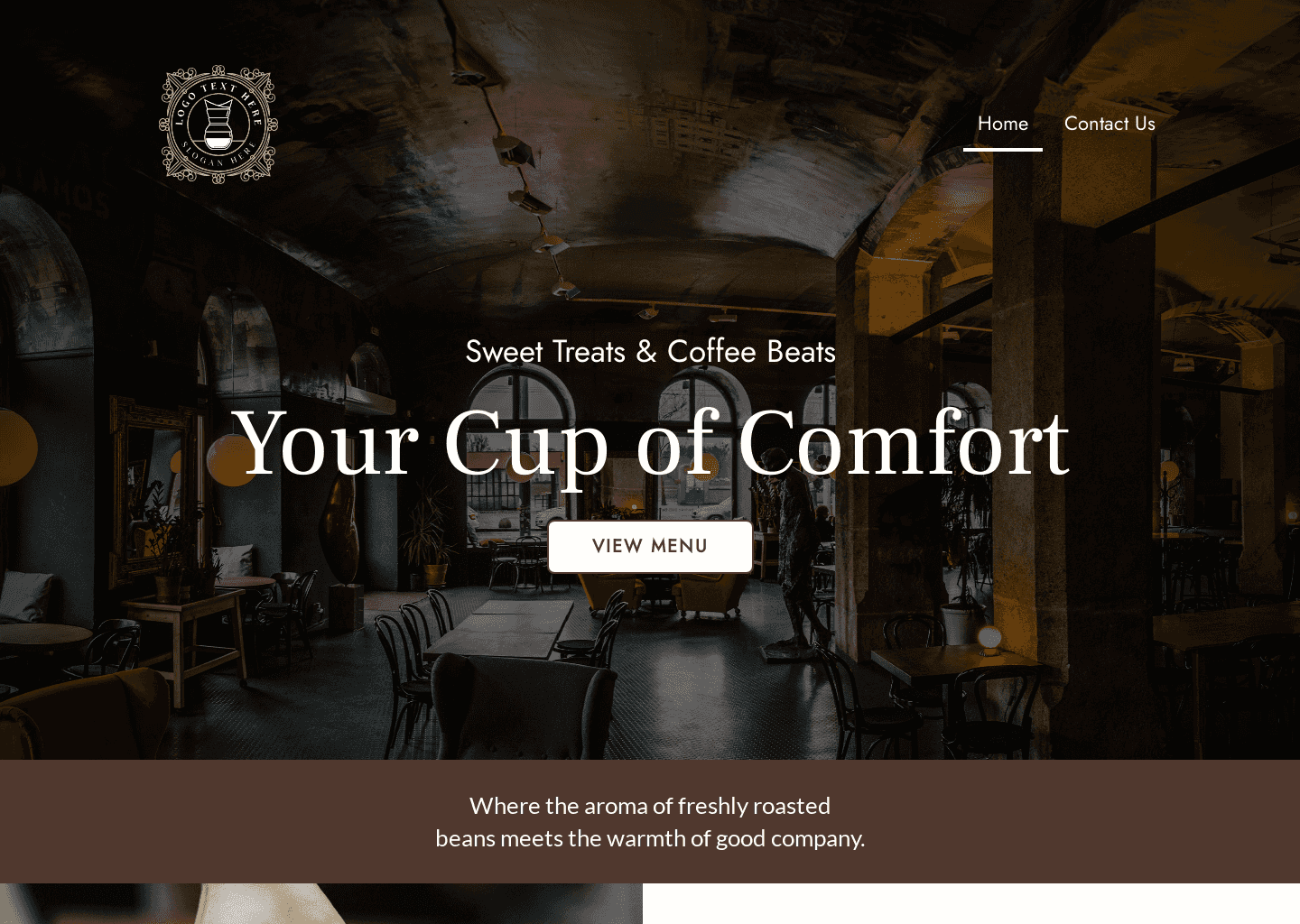 Coffee Brew Cafe Website Preview