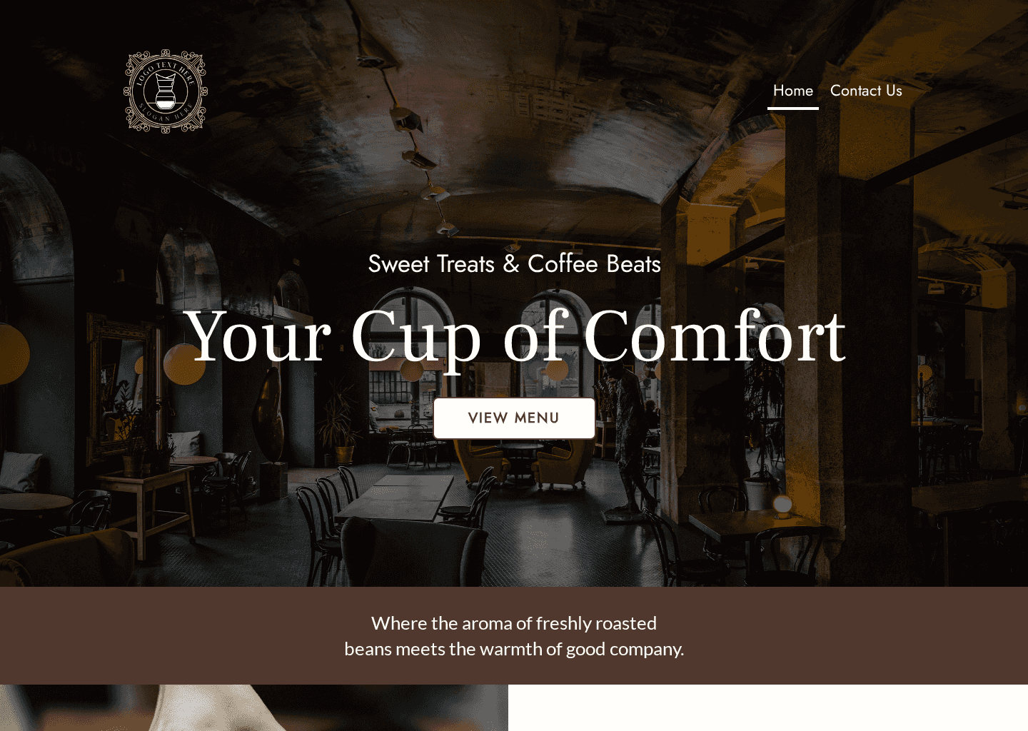 Coffee Brew Cafe Website Preview