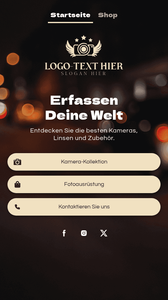 Digitalkamera Geschäft Link in Bio