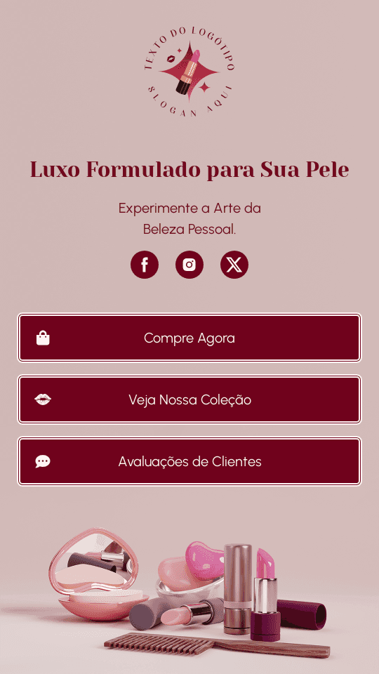 Ateliê de Cosméticos de Maquiagem Website