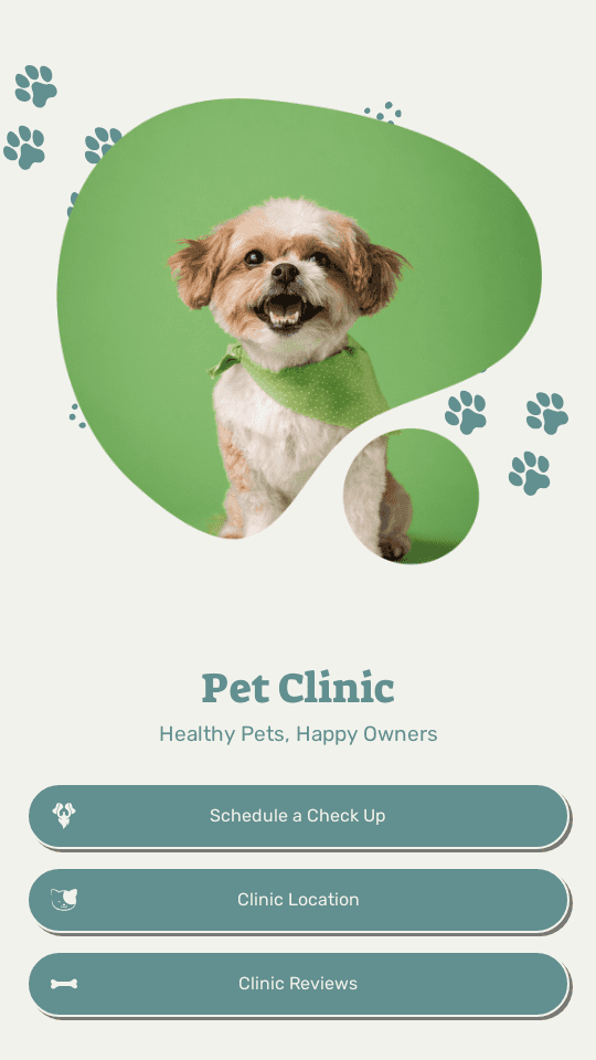 Pet Grooming Care Bio link template