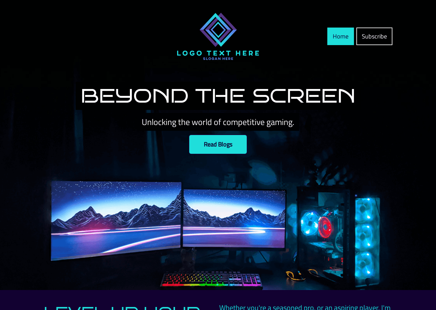 Esports Gamer Blog Website Preview