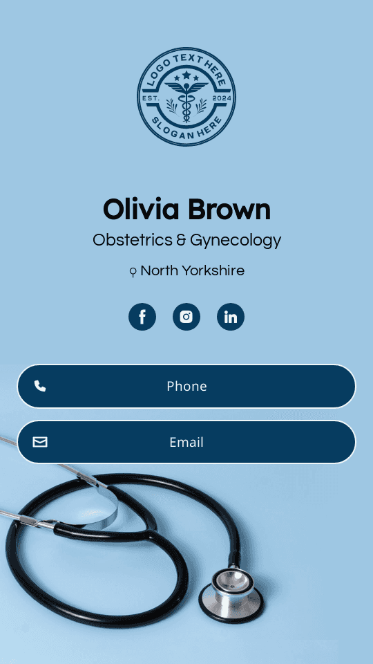 Medical Doctor Clinic Digital Business Card