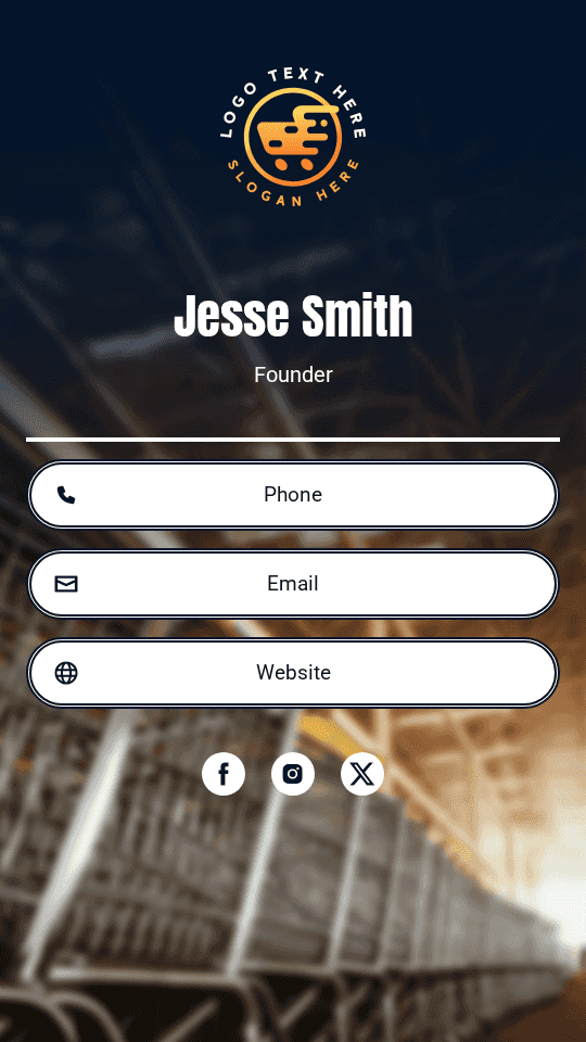 Wholesale Export Founder Digital Business Card Preview