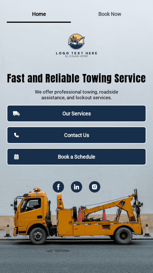 Tow Truck Service Link in Bio Preview
