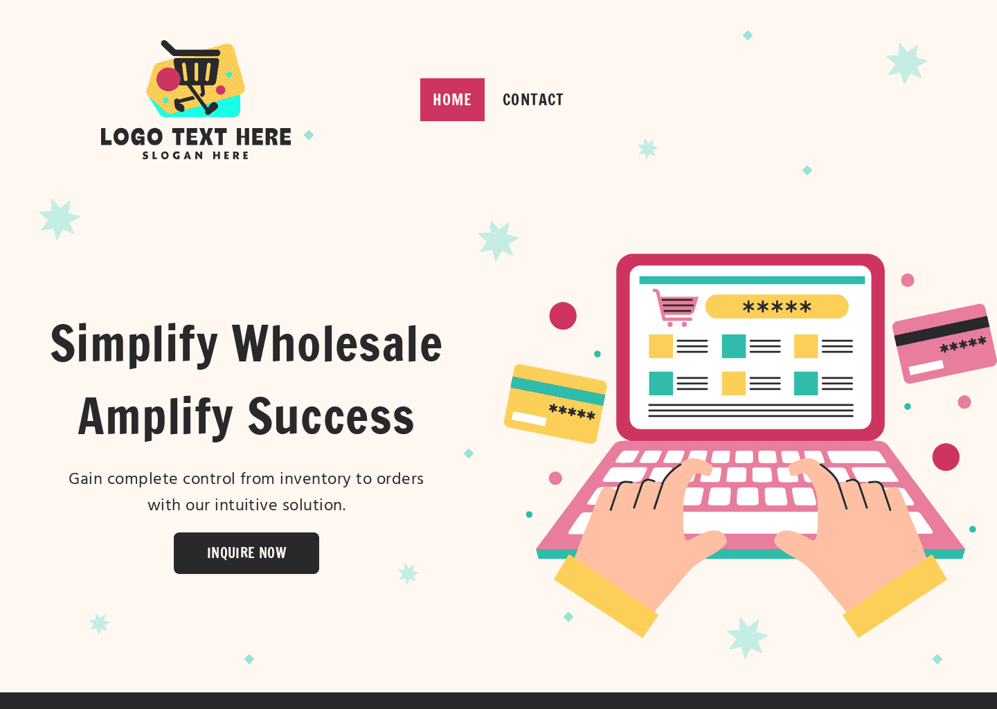 Wholesale Business Solution Website Preview