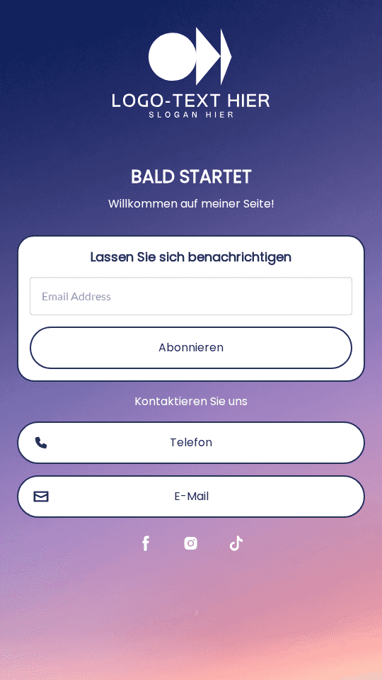 Allgemein bald verfügbar Link in Bio