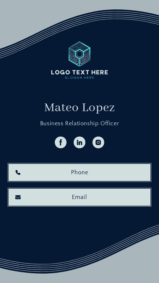 Business Relationship Officer Digital Business Card