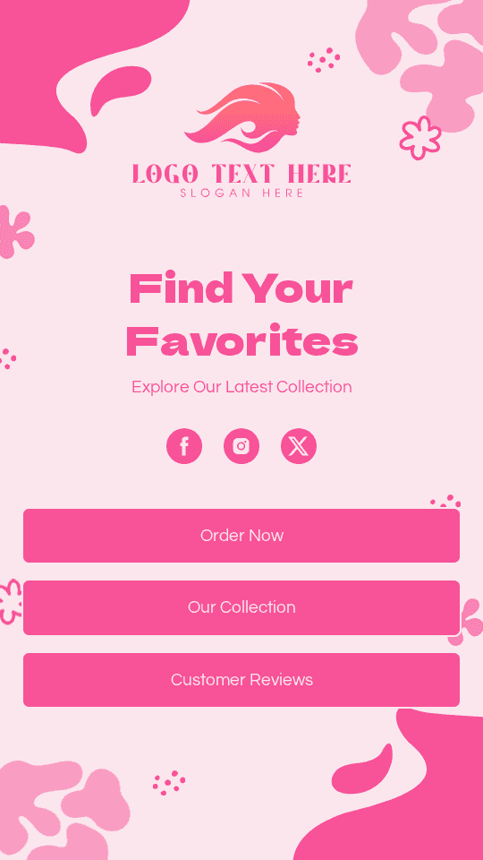 Quirky Floral Business Link in Bio Preview