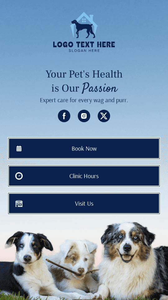 Animal Veterinary Clinic Link in Bio Preview