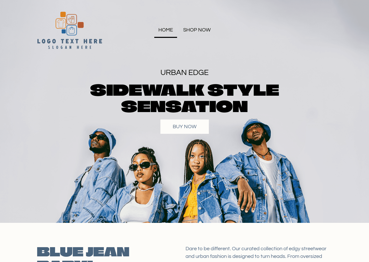 Street Fashion Shop Website Preview