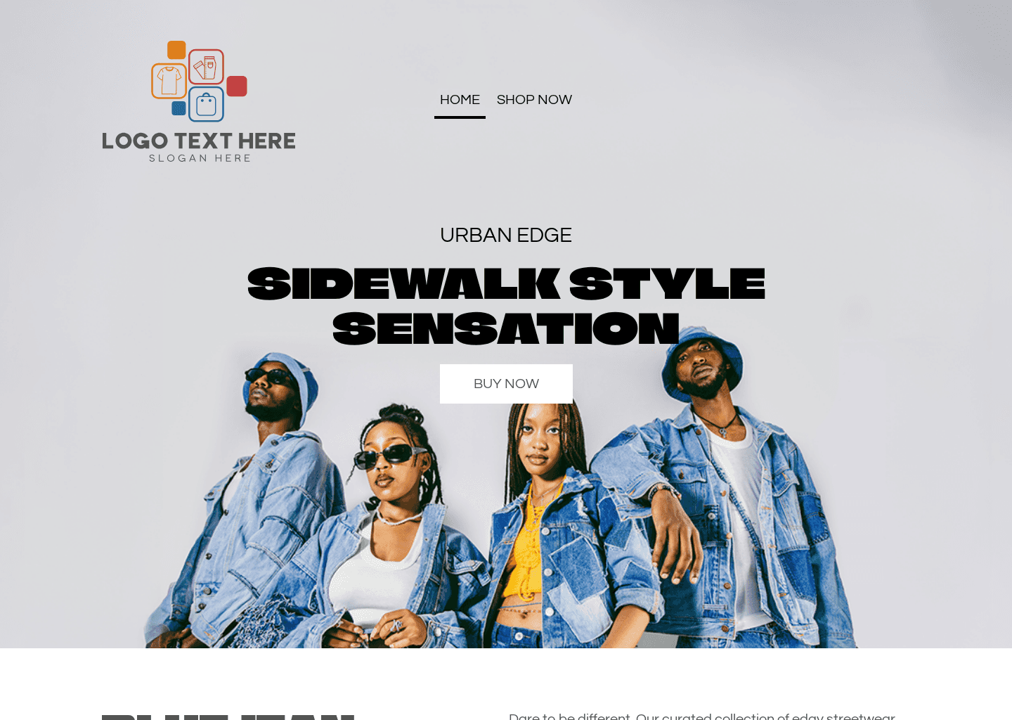 Street Fashion Shop Website Preview