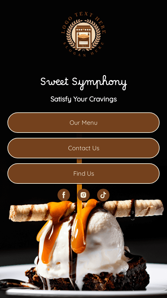 Food Cafe Bio link template