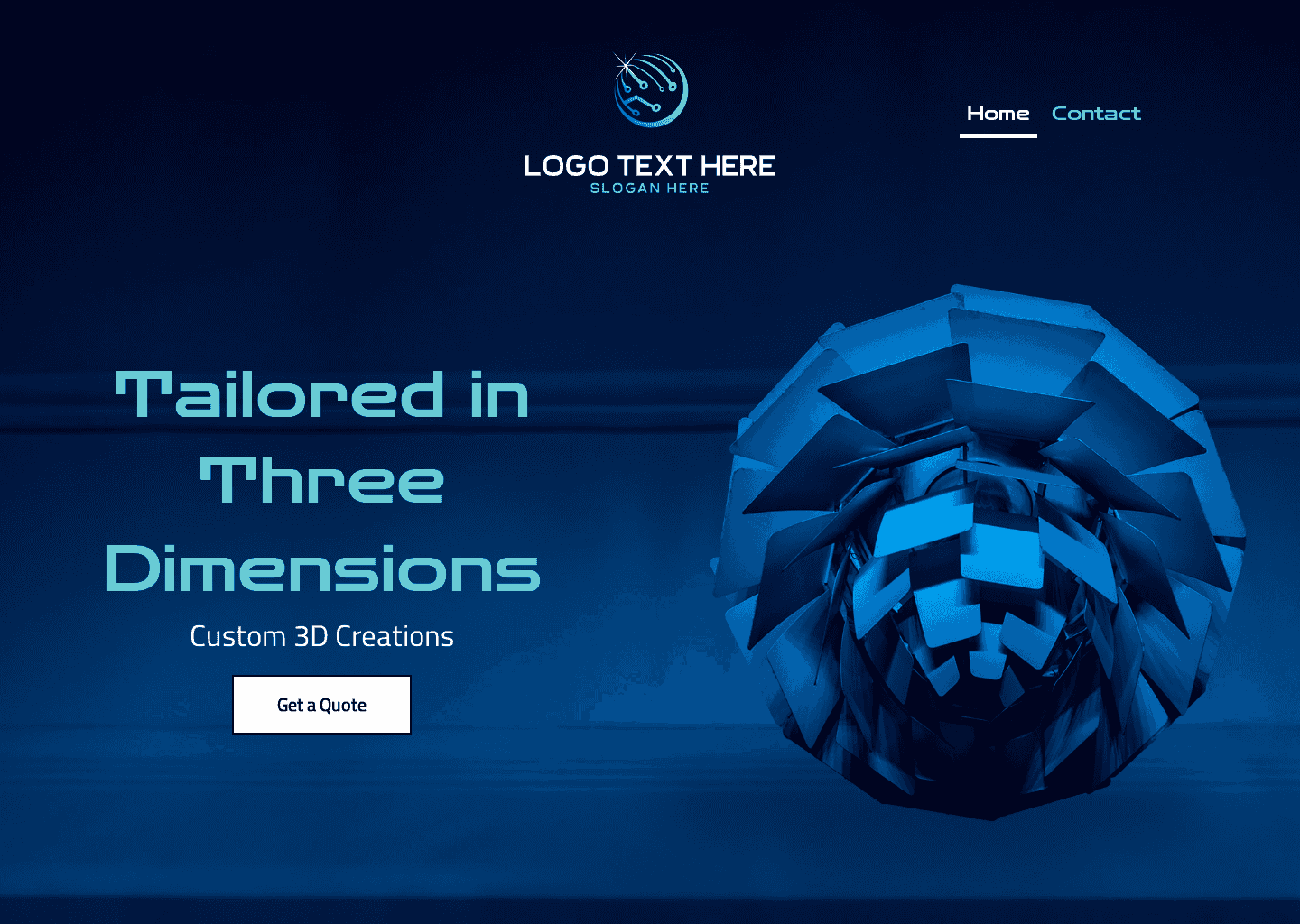 3d Printing Studio Website Preview