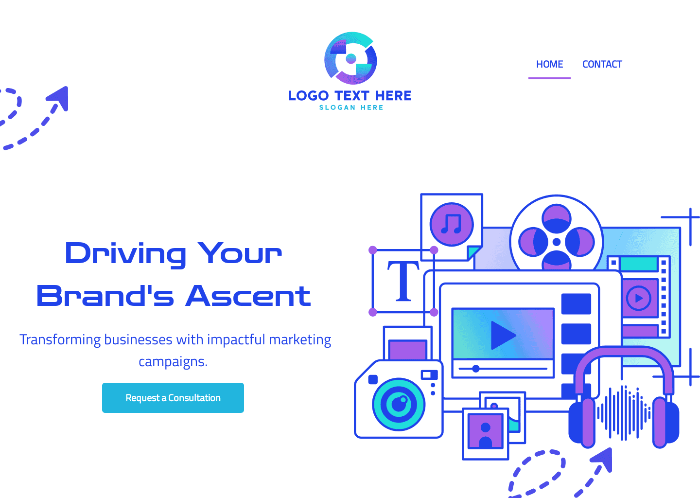 Brand Marketing Agency Website Builder Image Preview
