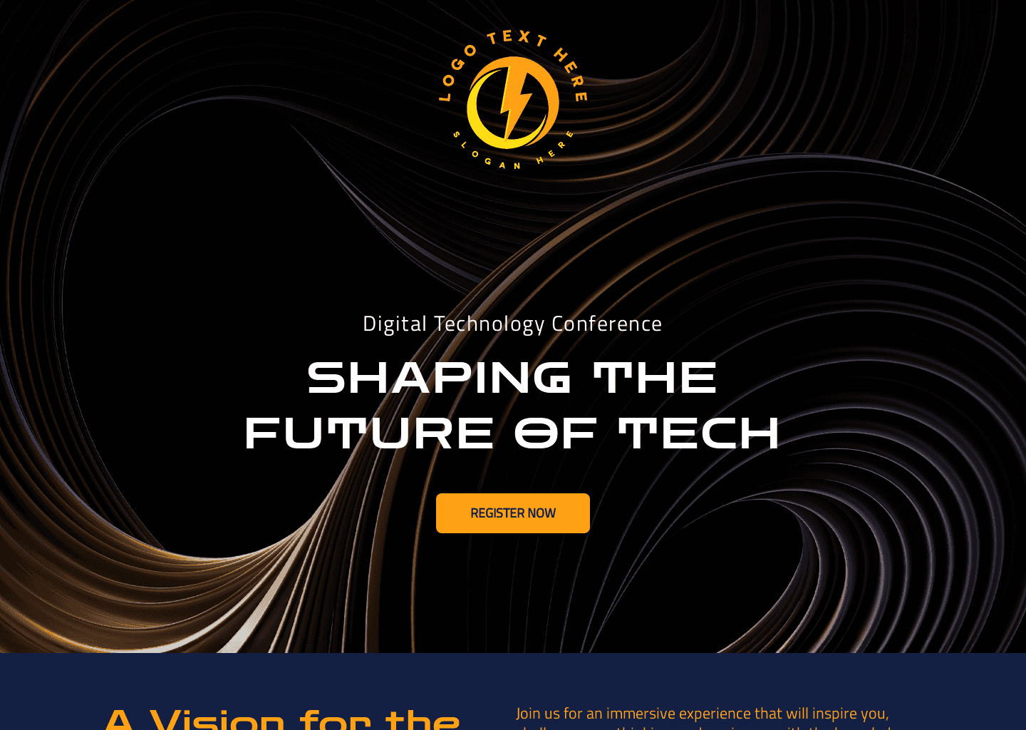 Digital Technology Conference Website Preview
