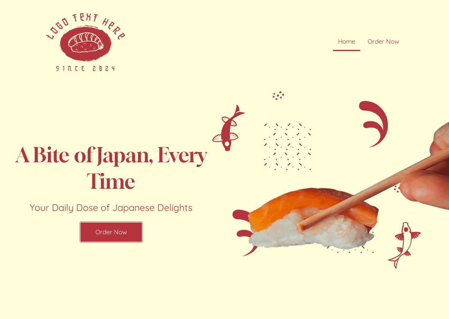 Seafood Restaurant website design