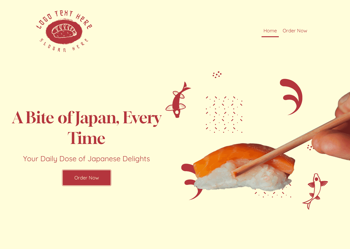 Authentic Japanese Restaurant Website