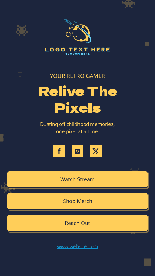 Retro Video Gamer Link in Bio Preview