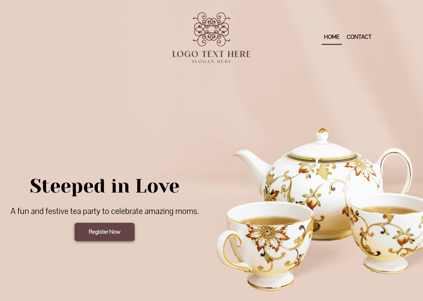 Afternoon Tea Party Website Preview