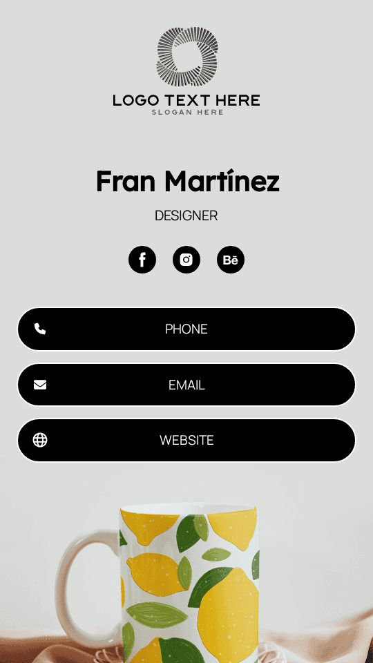 Printing Service Designer  Digital Business Card Preview