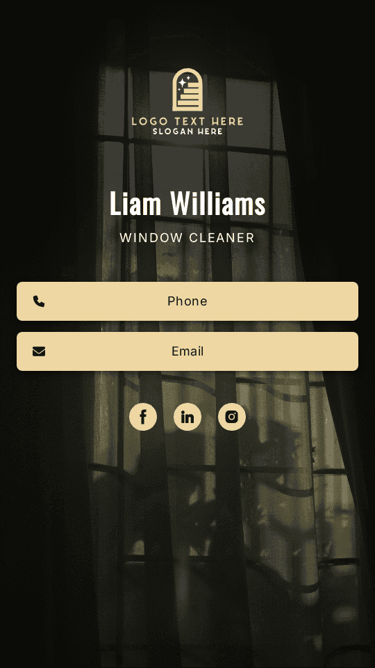 Window Cleaner Digital Business Card