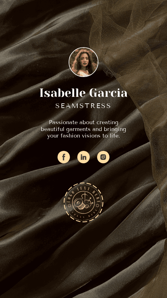 Seamstress Digital Business Card Preview